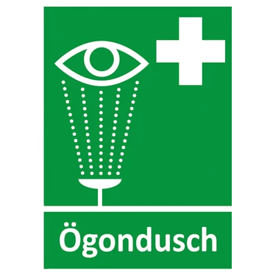 Nödskylt Ögondusch