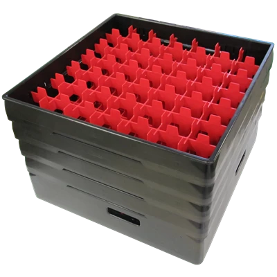 Diskback Glas Ø60mm 49 fack 270mm 4 ramar Svart