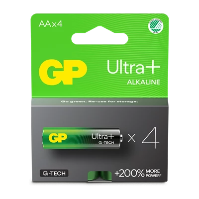 Batteri GP Ultra Plus Alkaline AA/15AUP/LR6 4st/fp