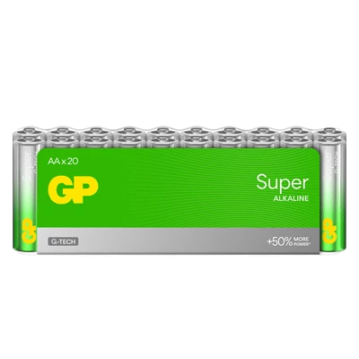 Batteri GP Super Alkaline AA 20st/fp