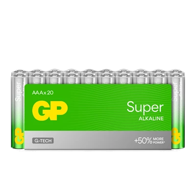 Batteri GP Super Alkaline AAA 20/fp