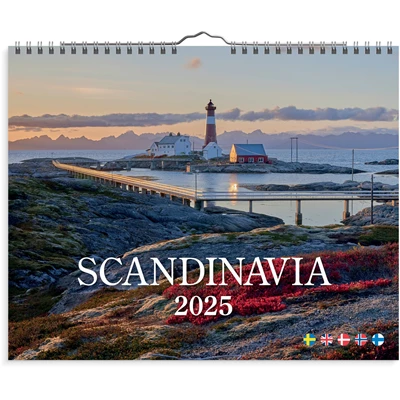 Väggkalender 2025 Scandinavia 