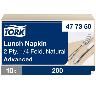 Servett Tork Natur 33x32,5cm 2000st/kolli